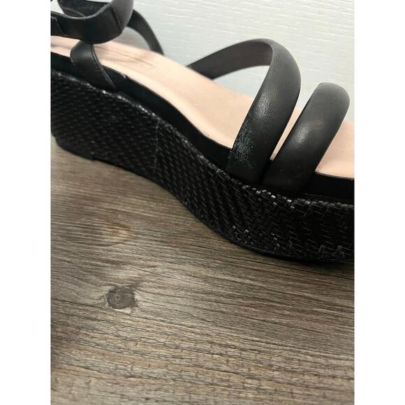 Avec Les Filles Sandals Black. Chunky platform ankle strap. - Picture 2 of 8